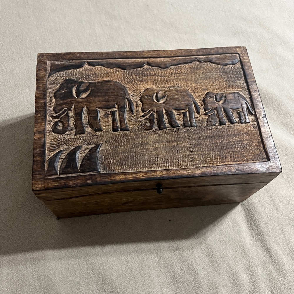 Hand Crafted Brown Elephant Wall Decor